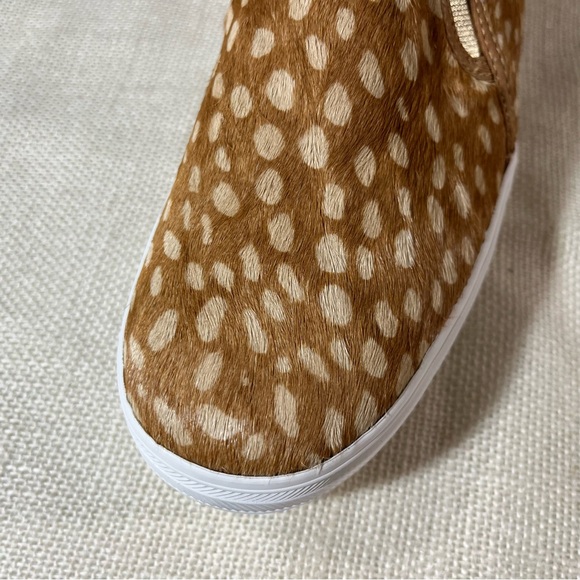 Keds x Anthropologie Limited Edition Triple Decker Slip-On Calf Hair NIB - Picture 3 of 7